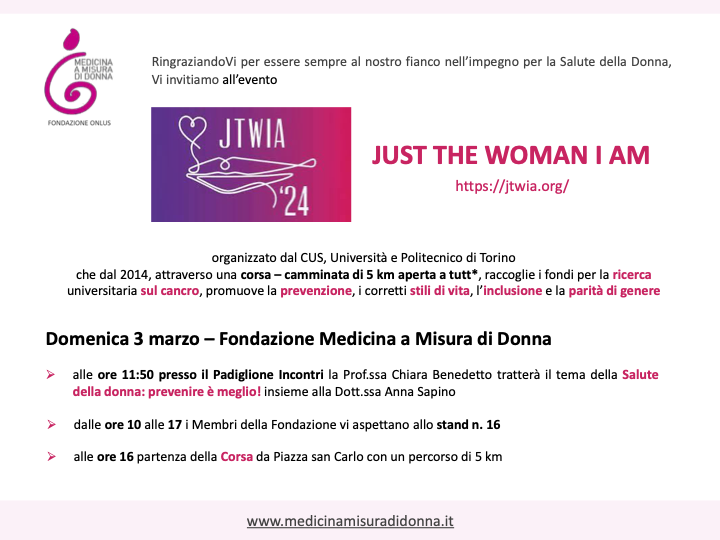 JTWIA 2024 - Fondazione Medicina a Misura di Donna