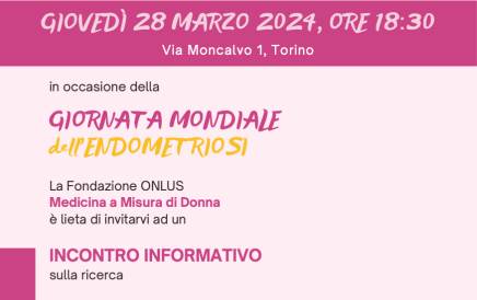 [Save the date] Giovedì 28 marzo. Giornata mondiale dell’endometriosi