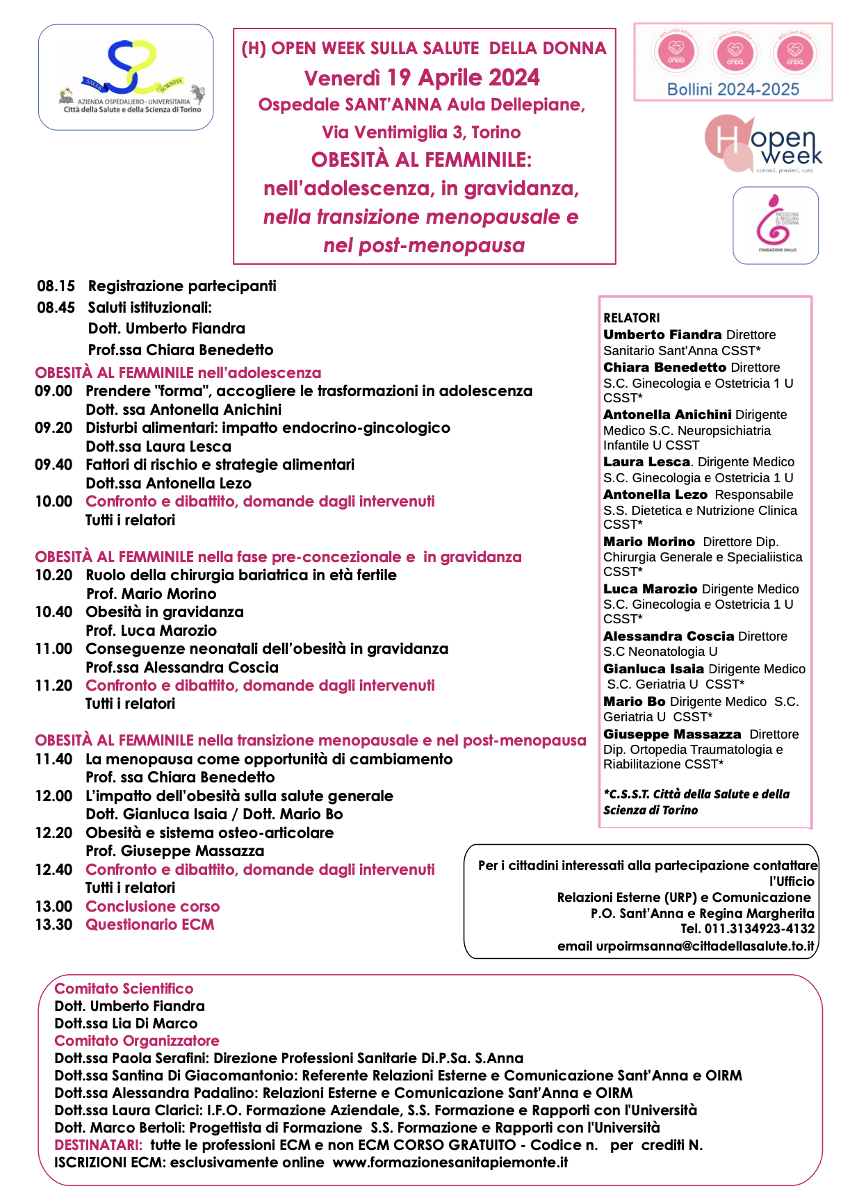 obesità al femminile 19 aprile 2024